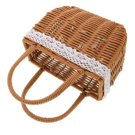 bag Wicker Woven Basket Handbag Walmart - Kesenlong $14.26