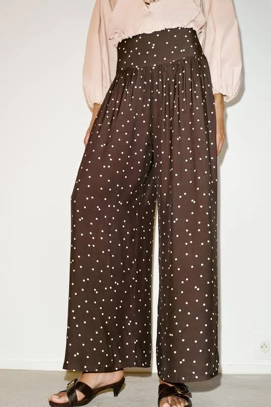 pants WIDE-LEG POLKA DOT TROUSERS zara.com $49.9