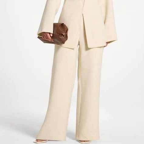 pants Wide Leg Wool Pants Veiled $95.2