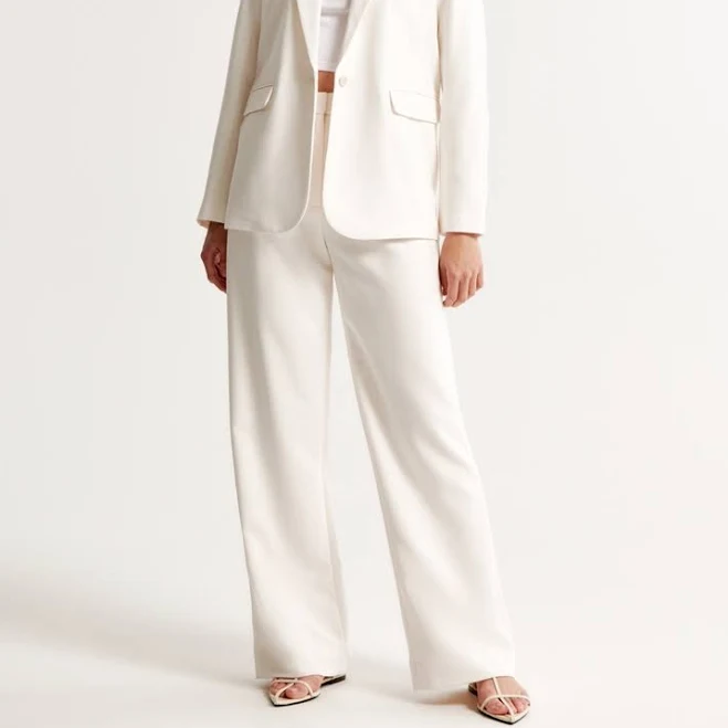 bottoms Women's Abercrombie & Fitch A&F Sloane Tailored Wide Leg Pant Abercrombie & Fitch $90