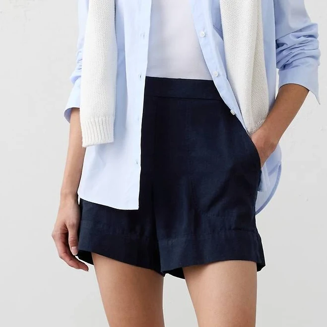 shorts Women's Anyday High-Rise Linen-Blend Short Banana Republic Factory $30