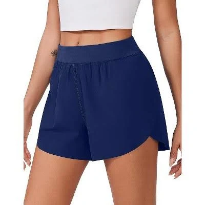 shorts Women's High Waist Running Shorts with Side Slit Target $14.99