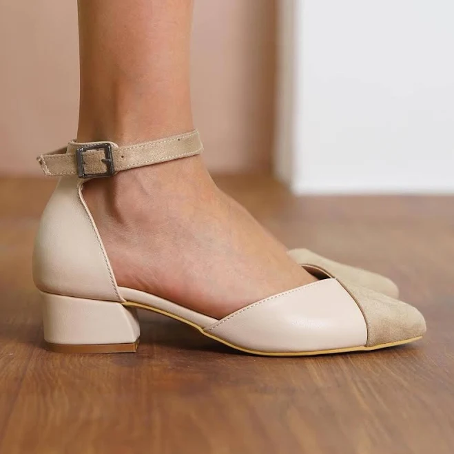 shoes Women's Low Block Brial Heel Sandals with Ankle Straps Etsy - HylWedding $74.9