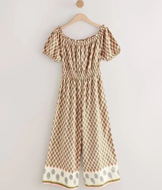 jumpsuit Women's Off Shoulder Wide Leg Cotton Jumpsuit Next USA $59