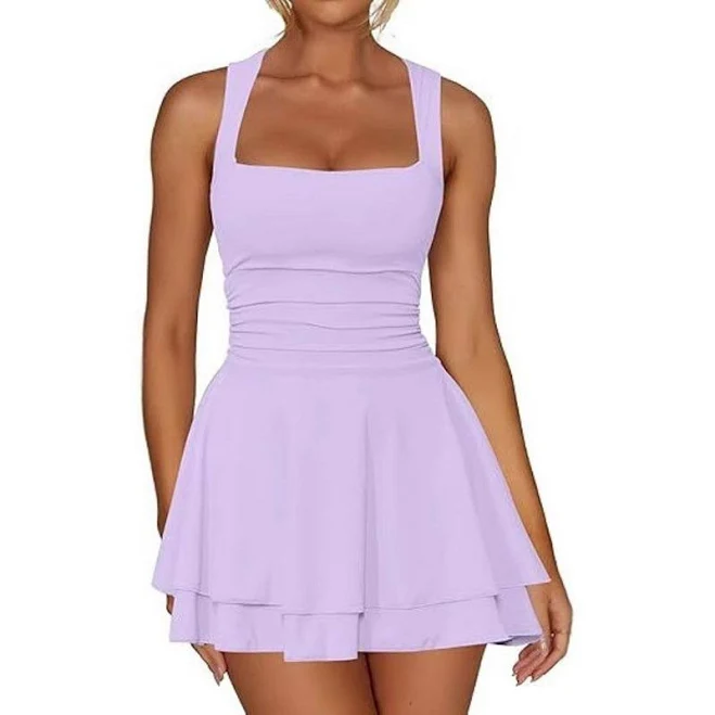 dress Women's Square Neck Sleeveless Tiered Hem Dress Kohl's $26.99