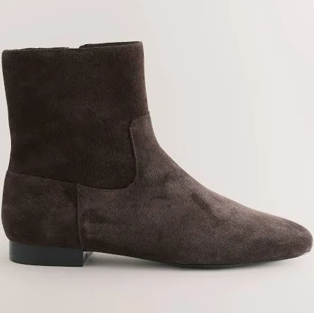 shoes Women's Suede Forever Comfort Flat Ankle Boots Next USA $67