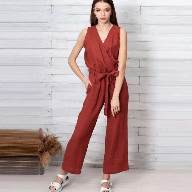 romper Women's Sustainable Linen Romper Etsy - linocolore $103.5