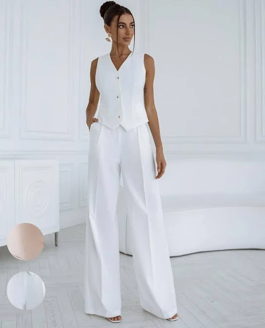 matching set Women's Tailored Linen Pants Suit Etsy - Seller $179