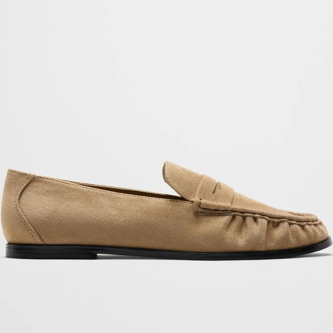 shoes Women's Vegan Leather Gathered Loafer Banana Republic Factory $75