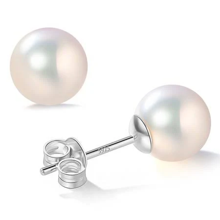 accessory Yami 925 Sterling Silver Akoya Cultured Pearl Stud Earrings Walmart - YAMI Jewelry $18.22