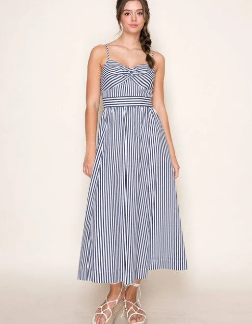dress Yasmine Sleeveless Stripe Maxi Dress Miss Match $140