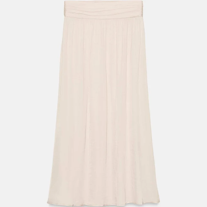 skirt Zara Satin Midi Skirt Zara USA $49.9