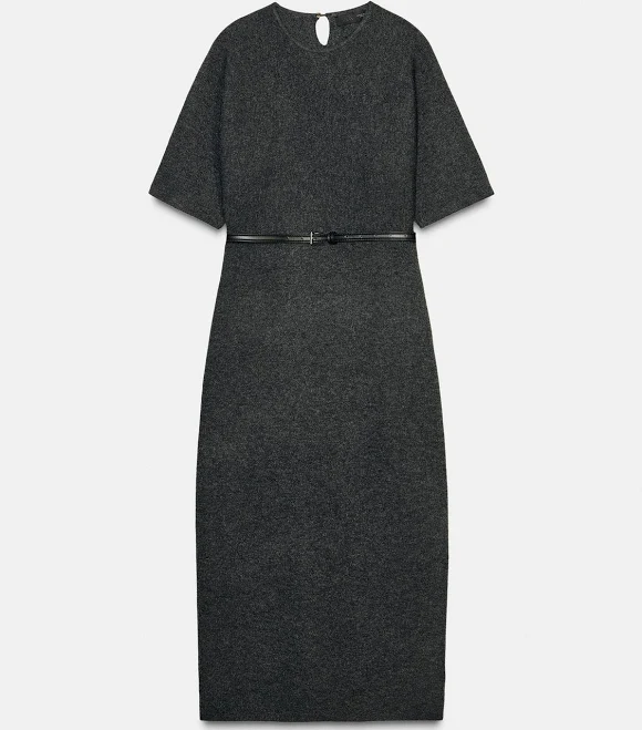 dress Zara Women's Belted Midi Dress Zara USA $79.9