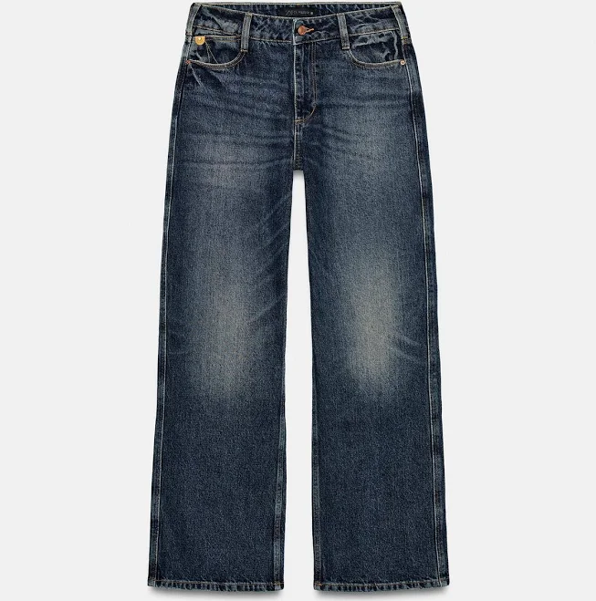 jeans Zara Z1975 Mid-Rise Straight Leg Jeans Zara USA $69.9
