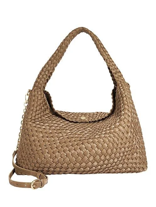 Dune Womens Deliberate L Woven Shoulder Bag