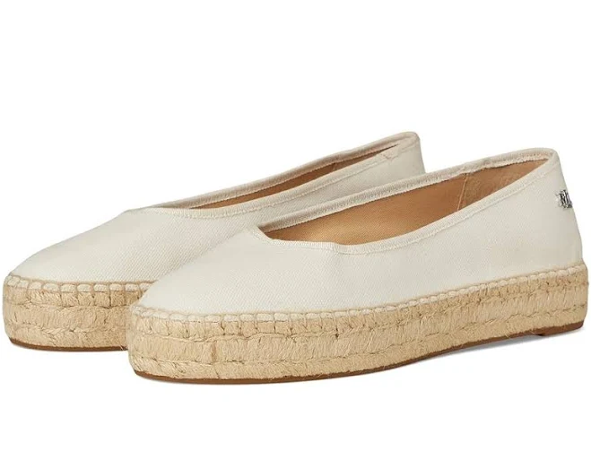 Ralph Lauren Women's Luize Canvas Ballet Espadrilles