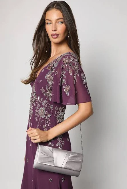 Coast Women's Emma Satin Chain Clutch Bag