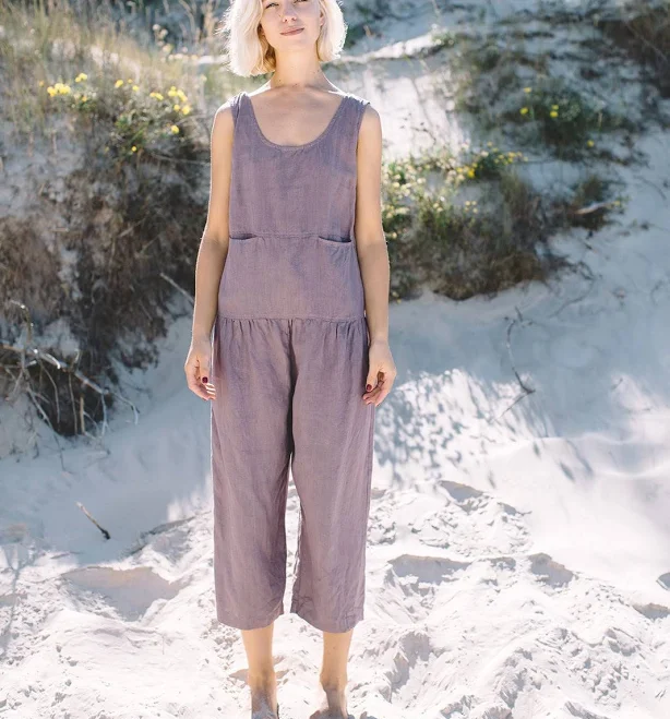 Women's Loose Linen Jumpsuit