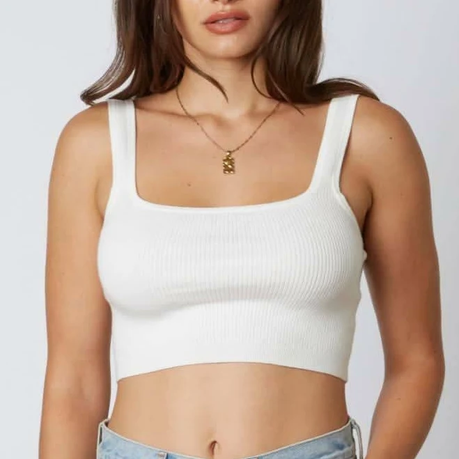 Cotton Candy La Allison Cropped Tank Top