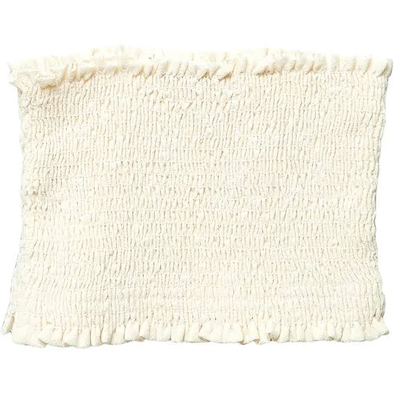 Smocked Crop Tube Top