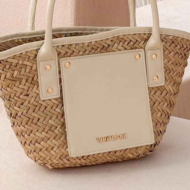 Vivienne Straw Top Handle Bag