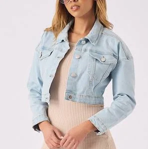 Vintage Cropped Denim Jacket
