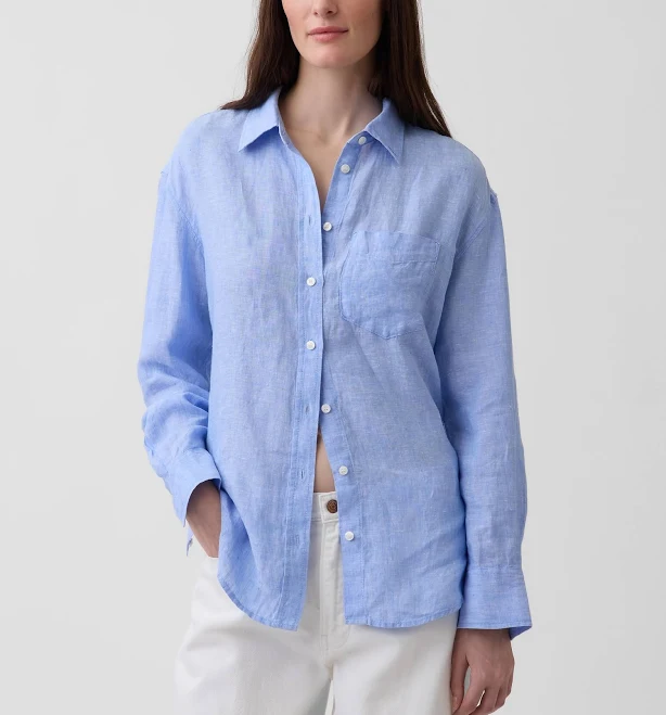 Gap Women's Oversized Linen Shirt