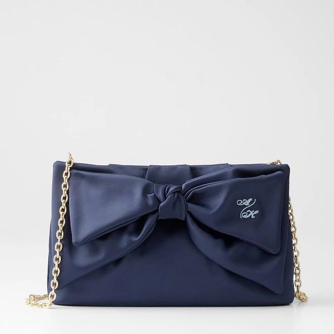 Satin Bow Clutch
