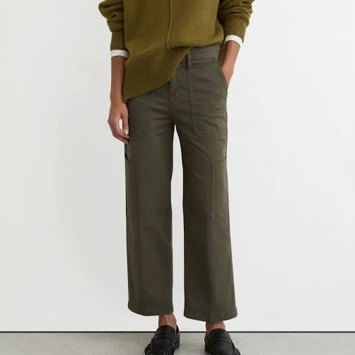 Good American Women's Cropped Cargo Trousers