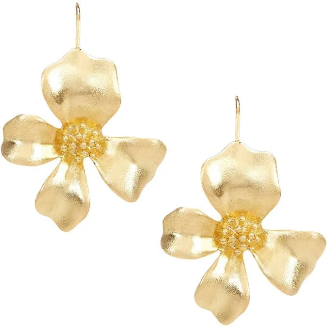 Shashi Fiorina Flower Resort Statement Drop Earrings