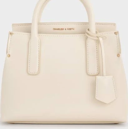 Charles & Keith Rene Structured Top Handle Bag