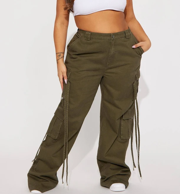 Fashion Nova Women's Tall Golden Hour Wide Leg Cargo Pants