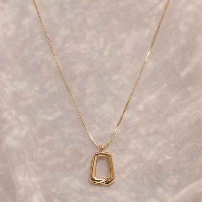Minimalist Dainty Geometric Pendant Necklace