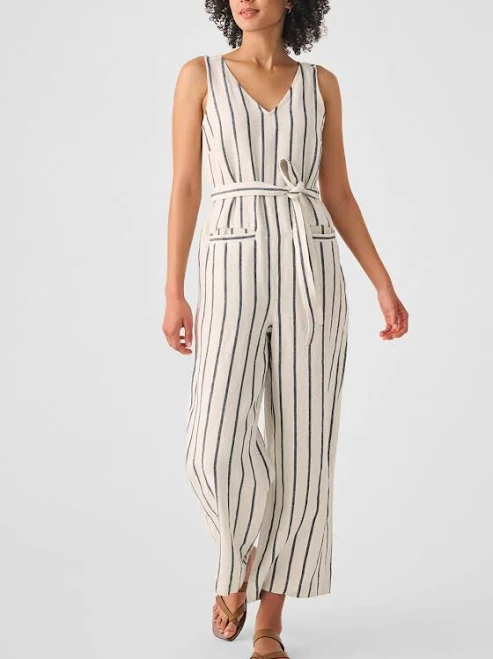 Faherty Catalina Linen Jumpsuit Women's
