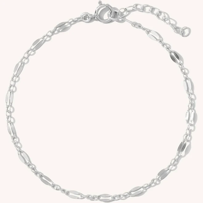 Dainty Sterling Silver Chain Bracelet