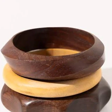 Armitage Avenue Wooden Bangle Set