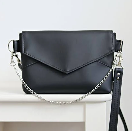 Minimalist Vegan Leather Crossbody Bag