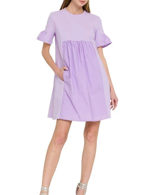 English Factory Women's Solid Mini Dress