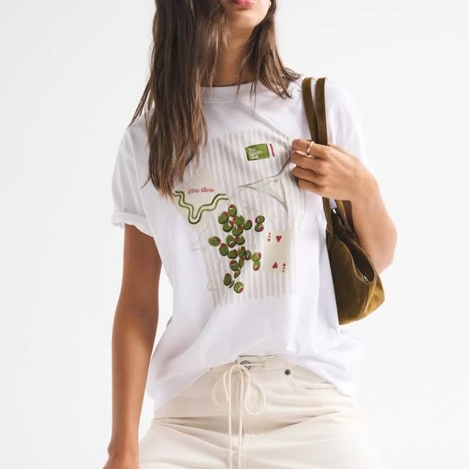 Abercrombie & Fitch Women's Oversized Cocktail Graphic Tee