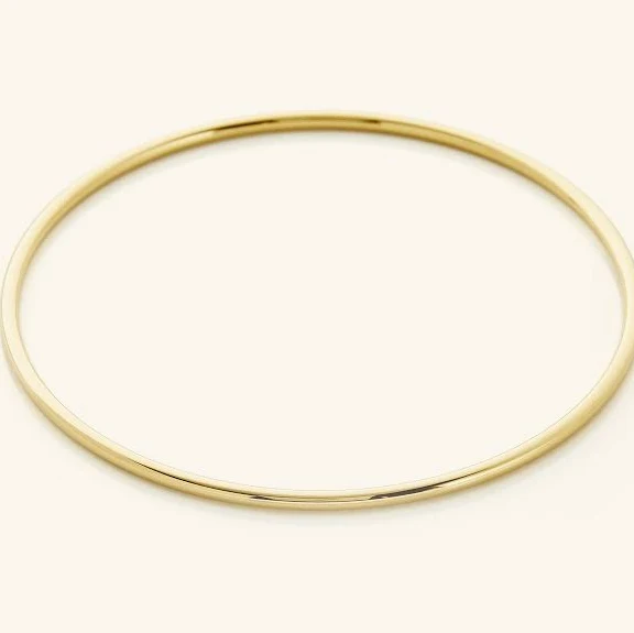 Nominal 18K Gold Plated Essential Thin Bangle