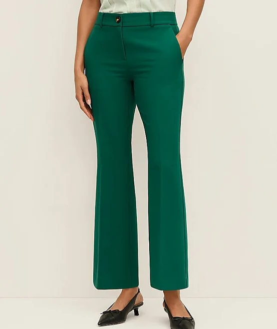 Ann Taylor Women's Jayne Curvy Fit Crop Trousers