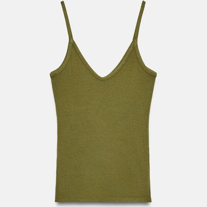 Zara Ribbed Tank Top