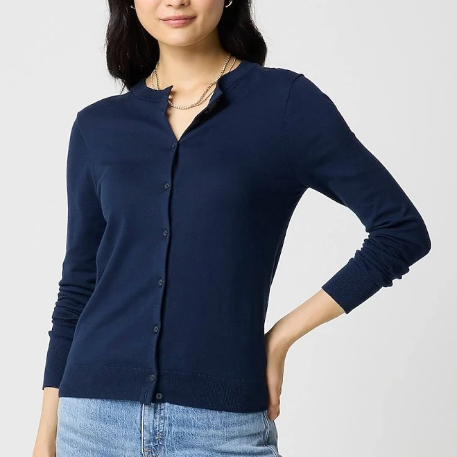 J.Crew Women's Classic Cotton Cardigan Sweater