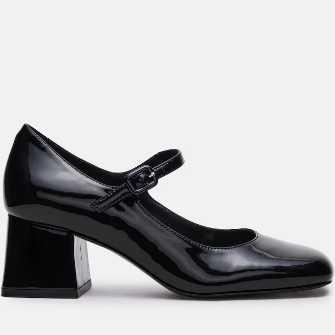 Steve Madden Women's Darcey Block Heel Leather Loafers
