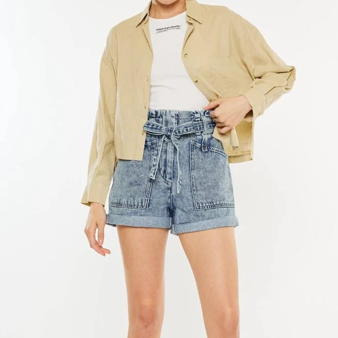 Nieve Tamara Ultra High Rise Paperbag Shorts
