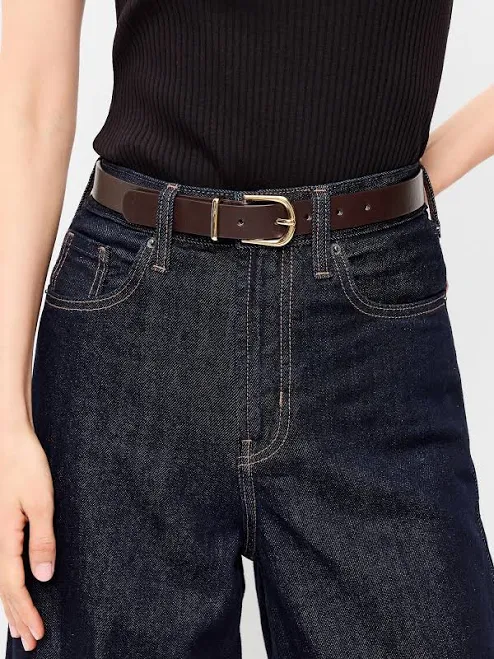 Old Navy Women's Classic Faux-Leather Belt