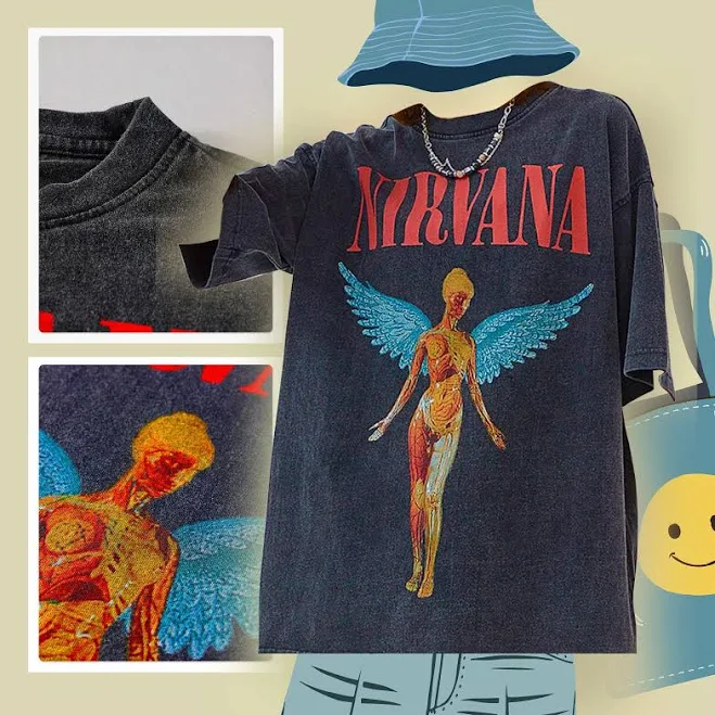 Vintage Rock Band Oversized Reprint Acid Faded T-Shirt