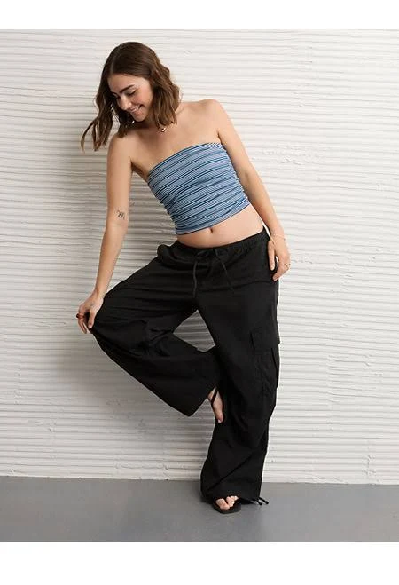 AE Women's Low-Rise Baggy Parachute Pants