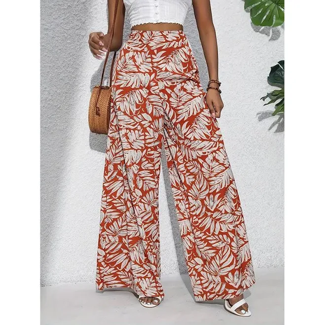 Women's Casual High Waist Wide Leg Palazzo Pants