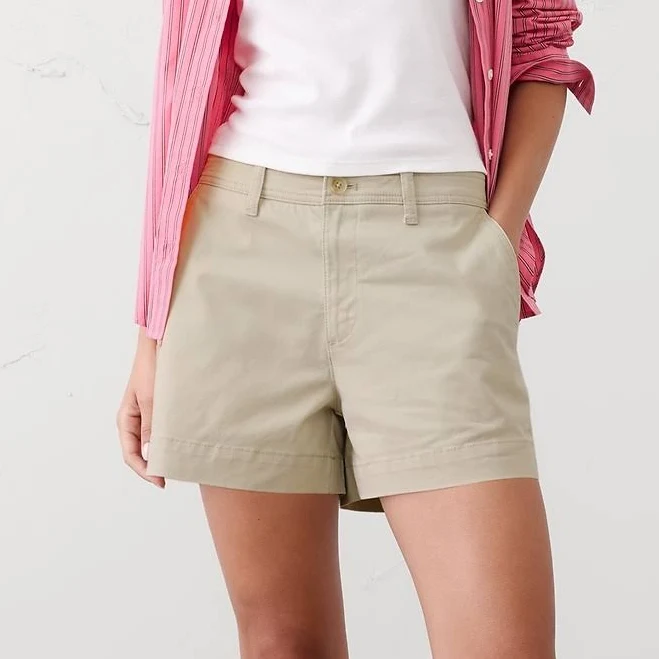 Women's Mid-Rise Chino Shorts